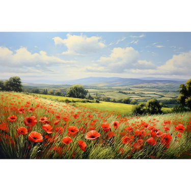 champs de coquelicots peinture